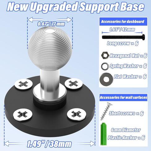 Drill-Base Tablet Mount for Boat Helm, Metal Arm Rust-Proof Coating in Saudi Arabia