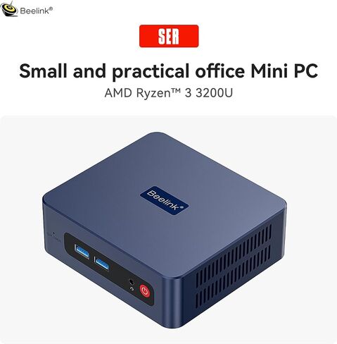 Beelink SER3 Mini PC W11 Pro, AMD Ryzen 3 3200U, 16G DDR4 500G NVMe M.2 SSD in Kuwait