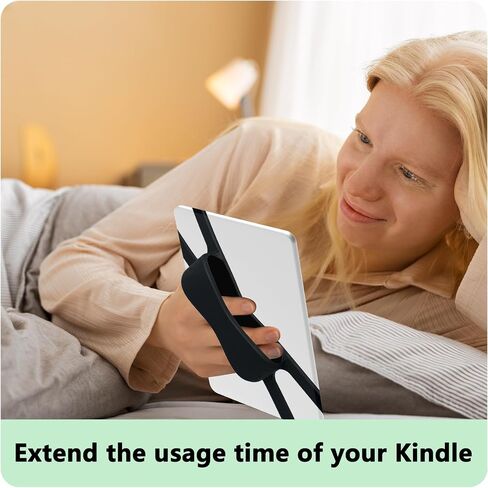 Fotbor 3 عبوات من حزام اليد المريح لأجهزة Kindle والأجهزة اللوحية - أساسيات القراءة أثناء الاستلقاء - حزام قبضة خفيف الوزن مضاد للانزلاق ومضاد للسقوط، يناسب 4.7-8 بوصات Kindle/القارئات الإلكترونية/الهواتف والأجهزة اللوحية (أسود، ماتشا، رمادي) in Kuwait