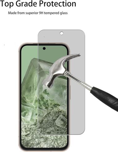 Privacy Screen Protector Designed For Google Pixel 8a Anti Spy Private Tempered Glass Film 2-Pack Camera Lens Protector Film 2-Pack in Saudi Arabia