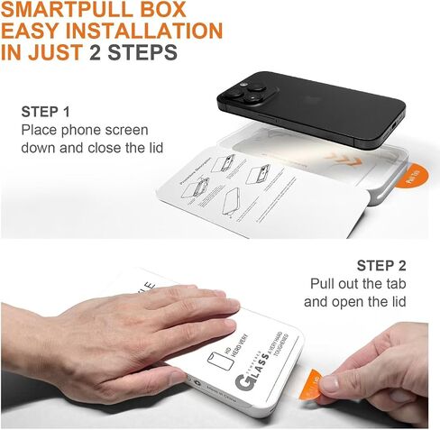Designed for iPhone Air Matted Tempered Glass Screen Protector [Military Grade Shatterproof & Longest Durable], Auto Dust-Elimination Installation Box, Bubble Free, Easy Installation, 2 Pack in Kuwait