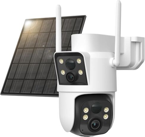LIWAN Dual Lens Outdoor Camera Wireless Outdoor, 2.4GHz WiFi Camera in Saudi Arabia