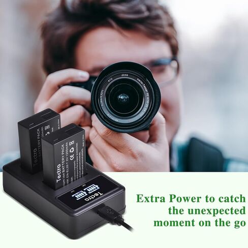 Tectra 2-Pack EN-EL20A Battery + Charger for Nikon Coolpix P1100,P1000,P950 in Kuwait