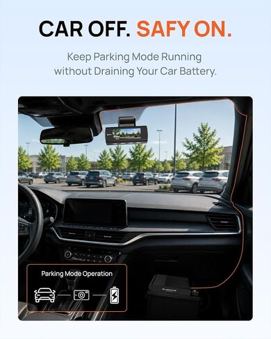 for SAFY Dash Cam Battery Pack B-130A,12V/24V Battery for Parking Mode in Saudi Arabia
