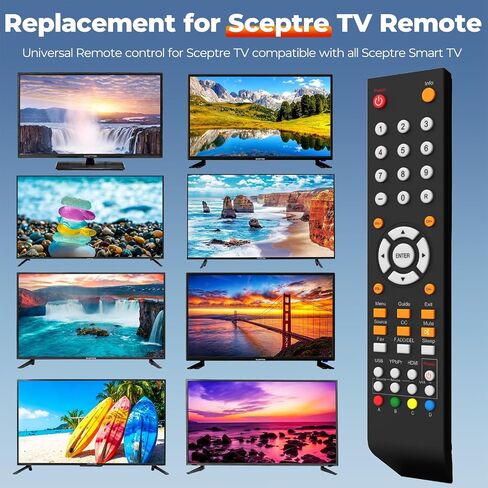 Replacement Sceptre TV Remote, Universal Remote Control for All Sceptre TV LED LCD HDTV in Saudi Arabia