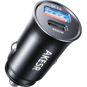 AKESR 67.5W Car Charger，USB-C Dual-Port Fast Charging in Saudi Arabia
