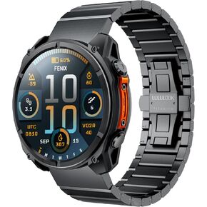 LULULOOK Titanium Watch Band for Garmin Fenix 9/9 Pro/8/8 Pro/7X/6X 51mm in Saudi Arabia