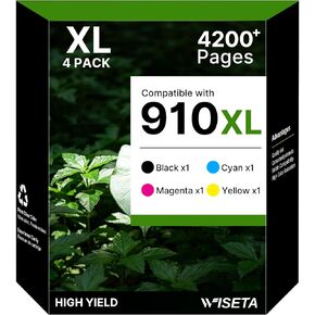 910XL Ink Cartridges for HP Printers Replacement for HP Ink 910 Black Color in Kuwait