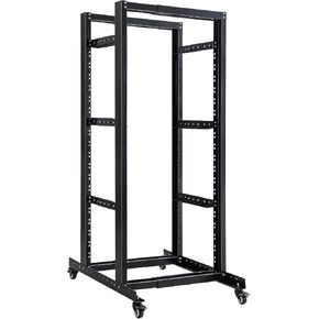 27U Open Frame Server Rack – Heavy Duty 4 Post Adjustable Depth with Casters in Saudi Arabia