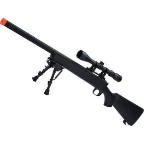 Evike Airsoft - Matrix Bolt Action Airsoft Rifle w/Bull Barrel by Snow Wolf (Color: Black/Long) in Saudi Arabia