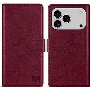 ZZXX for iPhone 18 Pro Max/17 Pro Max Wallet Case Magnetic Closure,Brown in Saudi Arabia