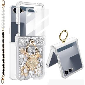 Case for Samsung Galaxy Z Flip 8 Crystal Diamond Bling in Saudi Arabia