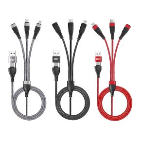 3-in-2 Multi Charging Cable, Charging Cords for Multiple Devices in Saudi Arabia