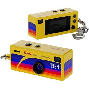 Thumb Camera 1080p HD with 0.96inch Screen Portable for Student Thumb Camera Yellow in Saudi Arabia