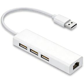 USB Hub 4 Ports, Multiple USB 3.0 Hub, Hub with Ethernet Port, Extender for A Port Laptop, PC, Desktop and More in Kuwait