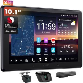 X10 10" QLED Android Car Stereo with 1080P Front + Rear Dash Cameras in Saudi Arabia
