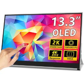 OLED Portable Touch Monitor 13.3" 2K for Laptop/PC External Display in Saudi Arabia
