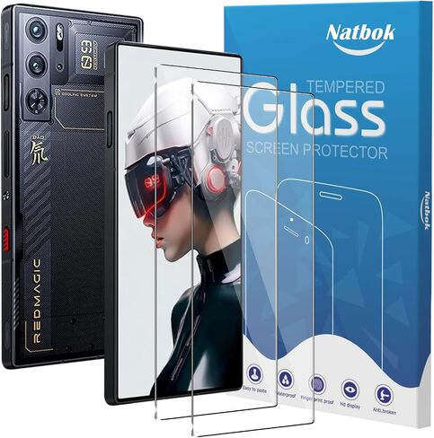 2 Pack Tempered Glass for Red Magic 9S Pro/RedMagic 9S Pro/Red Magic 9 Pro/9 Pro+/Nubia Z60 Ultra Screen Protector,9H Hardness,Ultra Resistant,Anti-Fingerprints,No Bubbles for RedMagic 9 Pro in Saudi Arabia