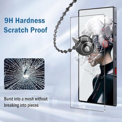 2 Pack Tempered Glass for Red Magic 9S Pro/RedMagic 9S Pro/Red Magic 9 Pro/9 Pro+/Nubia Z60 Ultra Screen Protector,9H Hardness,Ultra Resistant,Anti-Fingerprints,No Bubbles for RedMagic 9 Pro in Saudi Arabia