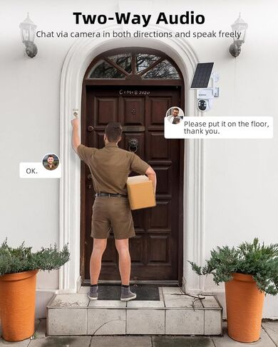 2.5K Outdoor Solar Wireless Security Camera System, 4-Camera Kit with 10" Monitor for Home Surveillance 360° View, 2.4/5GHz WiFi, Forever Power, 64GB Storage, No Subscription, No Monthly Fee in Saudi Arabia