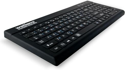 'Blue Connect' Professional-Grade Rigid Silicone Waterproof Wireless Bluetooth®; Keyboard with ON/Off Switch (BT) (Black) | KBWKRBT99Si-BK in Saudi Arabia