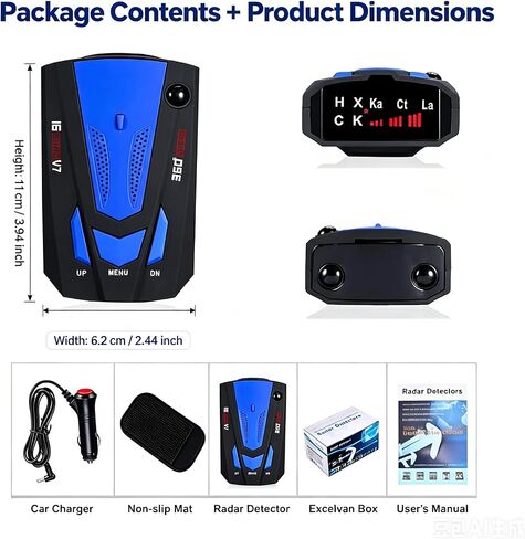 Radar Detector for Cars, 360° Long Range Police Radar Detector, LED Display in Saudi Arabia