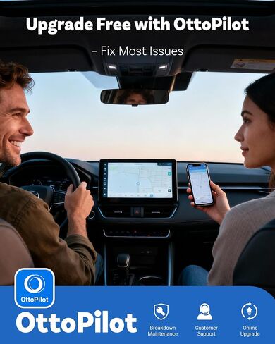 OTTOCAST 2026 Upgrade Mini Cube 3.0, 2-in-1 Wireless CarPlay & Android Auto Adapter, Plug & Play Dongle, Fast Auto-Reconnect, Dual-Band 5Ghz, for Cars with Wired CarPlay & Android Auto (USB Type-A) in Saudi Arabia