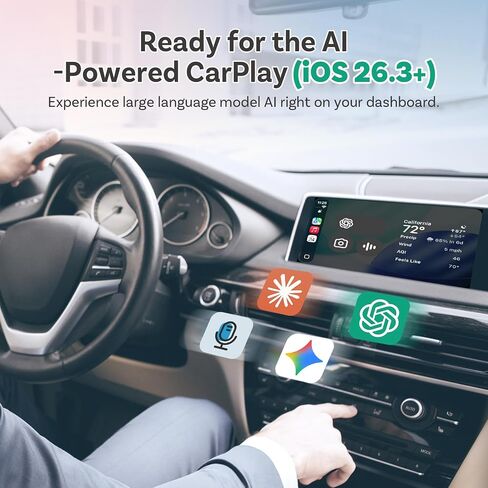 OTTOCAST 2026 Upgrade Mini Cube 3.0, 2-in-1 Wireless CarPlay & Android Auto Adapter, Plug & Play Dongle, Fast Auto-Reconnect, Dual-Band 5Ghz, for Cars with Wired CarPlay & Android Auto (USB Type-A) in Saudi Arabia