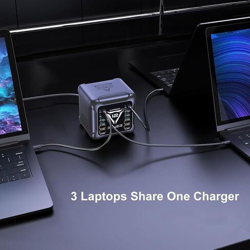 محطة شحن USB C بقدرة 1200 واط، شاحن سريع بـ 12 منفذ GaN in Kuwait