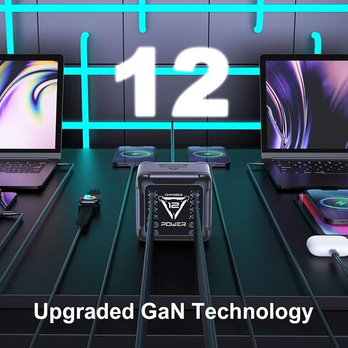 محطة شحن USB C بقدرة 1200 واط، شاحن سريع بـ 12 منفذ GaN in Kuwait