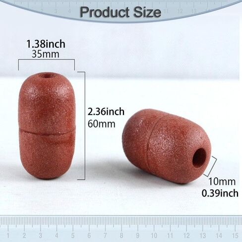 20 Pieces Rope Floats Buoyant Ball Marine Buoy Lightweight PVC Material Accessory Suitable for Deep Water Fishing Swimming in Saudi Arabia