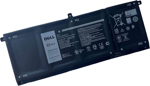 بطارية الكمبيوتر المحمول DELL H5CKD 15V 3360mAh 53Wh 4 خلايا ليثيوم أيون لأجهزة DELL Inspiron 5300 5301 5401 5402 5408 5409 5501 5502 5508 5509 5400، Vostro 5300 5301 5401 5402 5501 5502، خط العرض 3120 3140 3410 3510 in Kuwait