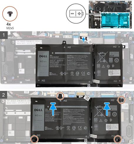 بطارية الكمبيوتر المحمول DELL H5CKD 15V 3360mAh 53Wh 4 خلايا ليثيوم أيون لأجهزة DELL Inspiron 5300 5301 5401 5402 5408 5409 5501 5502 5508 5509 5400، Vostro 5300 5301 5401 5402 5501 5502، خط العرض 3120 3140 3410 3510 in Kuwait