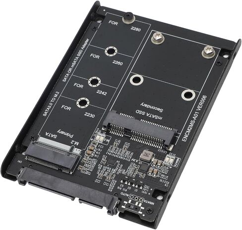 حاوية Pongnas M.2 NGFF Key B وMSATA SSD - محول III بسرعة 6 جيجابت في الثانية in Kuwait