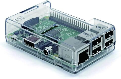 Enclosure for Raspberry Pi 3 Model 2B/3B/3B+ Plastic Cooling Case (Transparent) in Kuwait