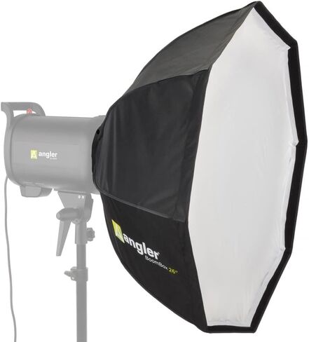 Angler Boombox Octagonal Softbox (26") with Bowens Mount – Premium Silver Interior, Removable Diffuser, Collapsible – Perfect for Monolights, Strobes, LED Lights, for Professional Studio Photography in Saudi Arabia