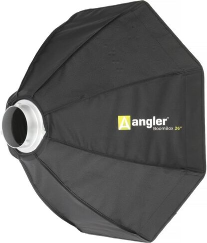 Angler Boombox Octagonal Softbox (26") with Bowens Mount – Premium Silver Interior, Removable Diffuser, Collapsible – Perfect for Monolights, Strobes, LED Lights, for Professional Studio Photography in Saudi Arabia