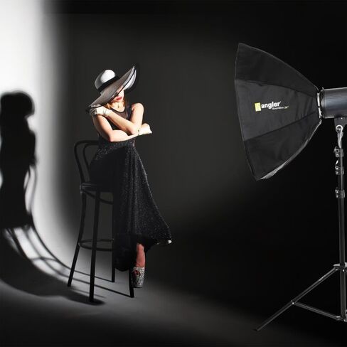 Angler Boombox Octagonal Softbox (26") with Bowens Mount – Premium Silver Interior, Removable Diffuser, Collapsible – Perfect for Monolights, Strobes, LED Lights, for Professional Studio Photography in Saudi Arabia