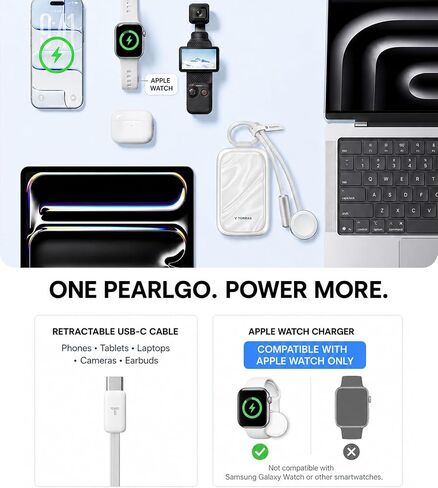 TORRAS PearlGo Power Bank, 45W 10,000mAh Fast Portable Charger,White in Saudi Arabia