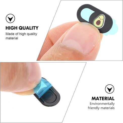 2Pcs Notebook Camera Cover Black Ultra Thin Plastic Privacy Slide in Kuwait