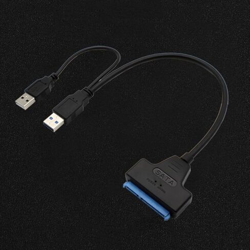USB 3.0 Serial Ata 22-pin Data Cable for 2.5 Inch Drives, Black in Saudi Arabia