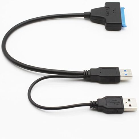 USB 3.0 Serial Ata 22-pin Data Cable for 2.5 Inch Drives, Black in Saudi Arabia