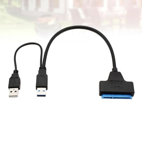 USB 3.0 Serial Ata 22-pin Data Cable for 2.5 Inch Drives, Black in Saudi Arabia