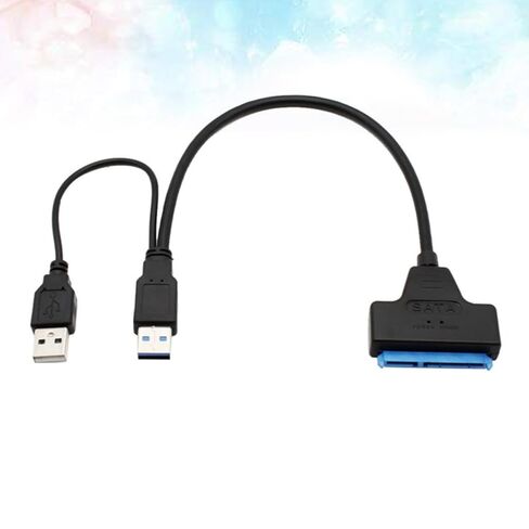 USB 3.0 Serial Ata 22-pin Data Cable for 2.5 Inch Drives, Black in Saudi Arabia