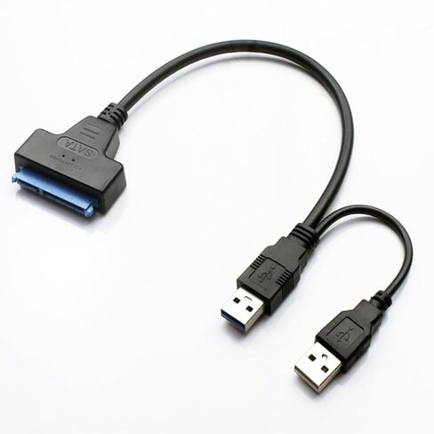 USB 3.0 Serial Ata 22-pin Data Cable for 2.5 Inch Drives, Black in Saudi Arabia