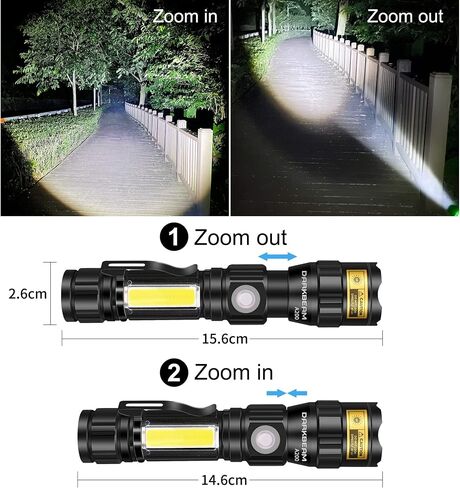 DARKBEAM 365nm Blacklight Flashlight with UV Light Combo, Rechargeable USB in Saudi Arabia