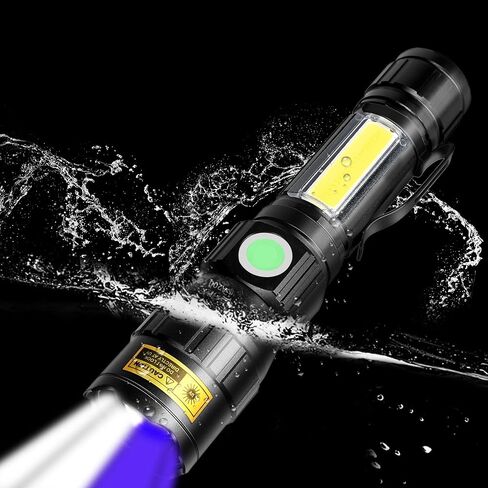 DARKBEAM 365nm Blacklight Flashlight with UV Light Combo, Rechargeable USB in Saudi Arabia