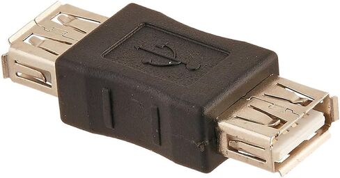 Homoyoyo USB Type a Female to Female Adapter PVC Black Charge Data Transfer in Saudi Arabia