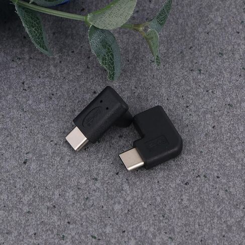 2pcs USB C Adapter Male to Female Right Angle Extender for Phones in Kuwait