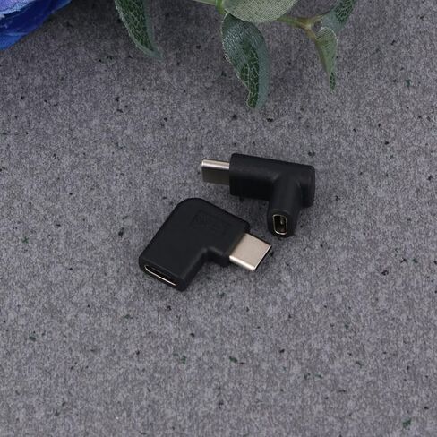 2pcs USB C Adapter Male to Female Right Angle Extender for Phones in Kuwait
